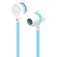 ILUV EARPHONES IN EAR WHITE/BLUE